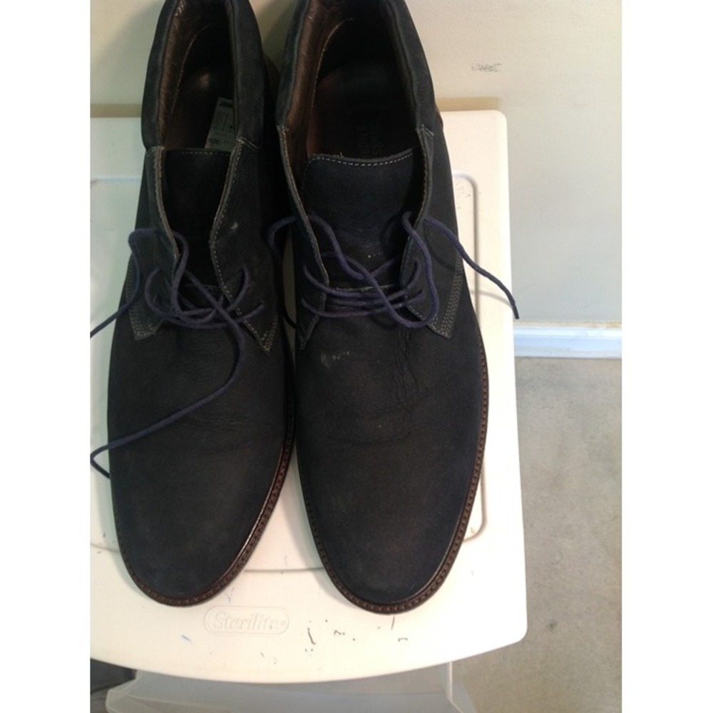 Johnston & Murphy Men's Chukka Boots Size 12 Black Leather Casual Dress